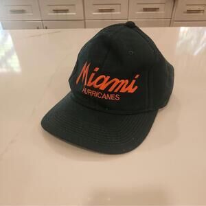 Vintage Miami Hurricanes Hat Cap Snap Back NCAA Football Sports Specialties 90s